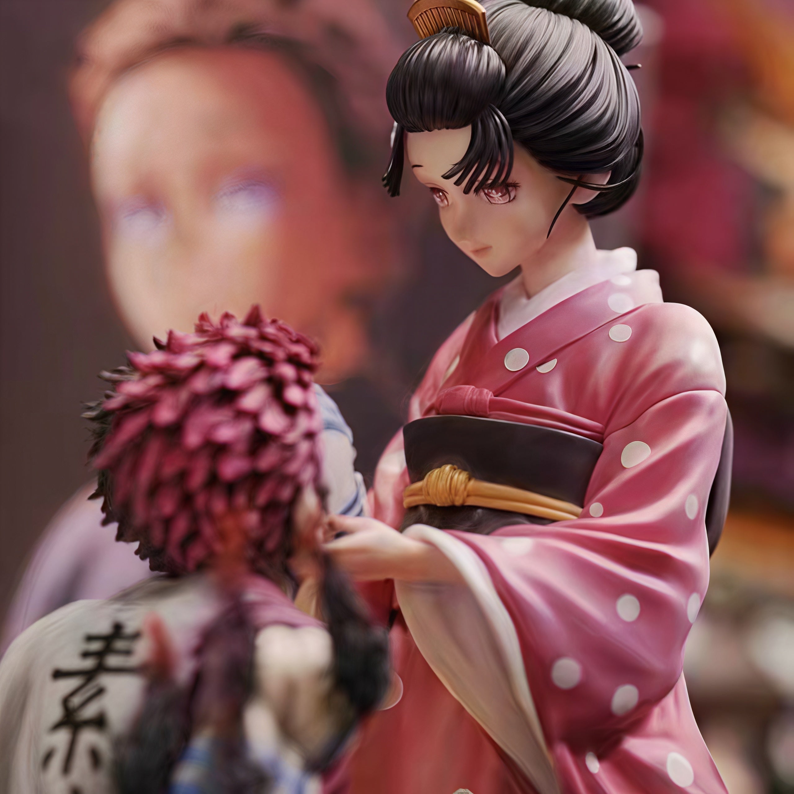 DEMON SLAYER  - AKAZA & KOYUKI CHERRY BLOSSOM DIORAMA GK STATUE