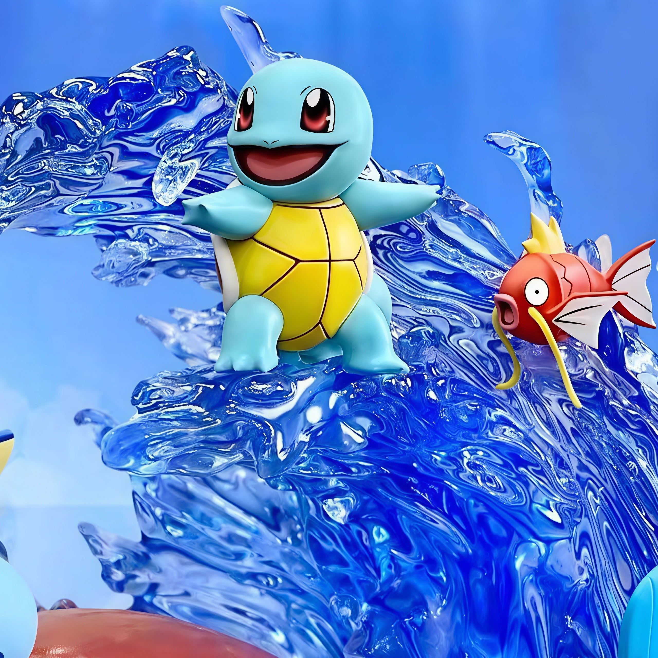 Pokémon-BLASTOISE & WATER STARTERS CORAL REEF GK DIORAMA STATUE