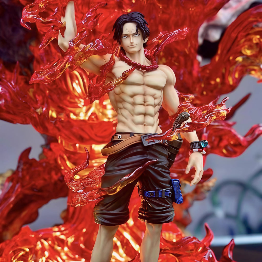 ONE PIECE- PORTGAS D. ACE ENTEI GK STATUE!