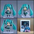 Hatsune Miku Classic Version chibi action figure – 10 cm PVC anime figure with turquoise twin-tails, classic outfit, spring onion accessory and interchangeable parts.