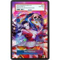 ONE PIECE Boa Hancock Promo OP07-051 Extended Art PSA graded card display case with metal magnetic construction, tempered glass and UV-resistant protection.