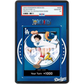 ONE PIECE Los Angeles Dodgers One Piece Night Promo Extended Art PSA graded card display case with metal magnetic construction, tempered glass and UV-resistant protection.