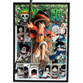 ONE PIECE Monkey D. Luffy 3D layer frame in 21 × 30 cm with manga-inspired background, black frame and dynamic pop-out anime display design.