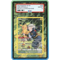 Pokémon Lost Origin Trainer Gallery Pikachu Extended Art PSA graded card display case with premium metal magnetic construction, tempered glass and UV-resistant protection.