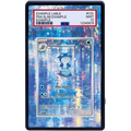 POLIWHIRL 176/165 Pokémon 151 Extended Art panel for a premium graded card display case.